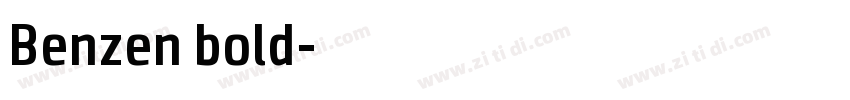 Benzen bold字体转换